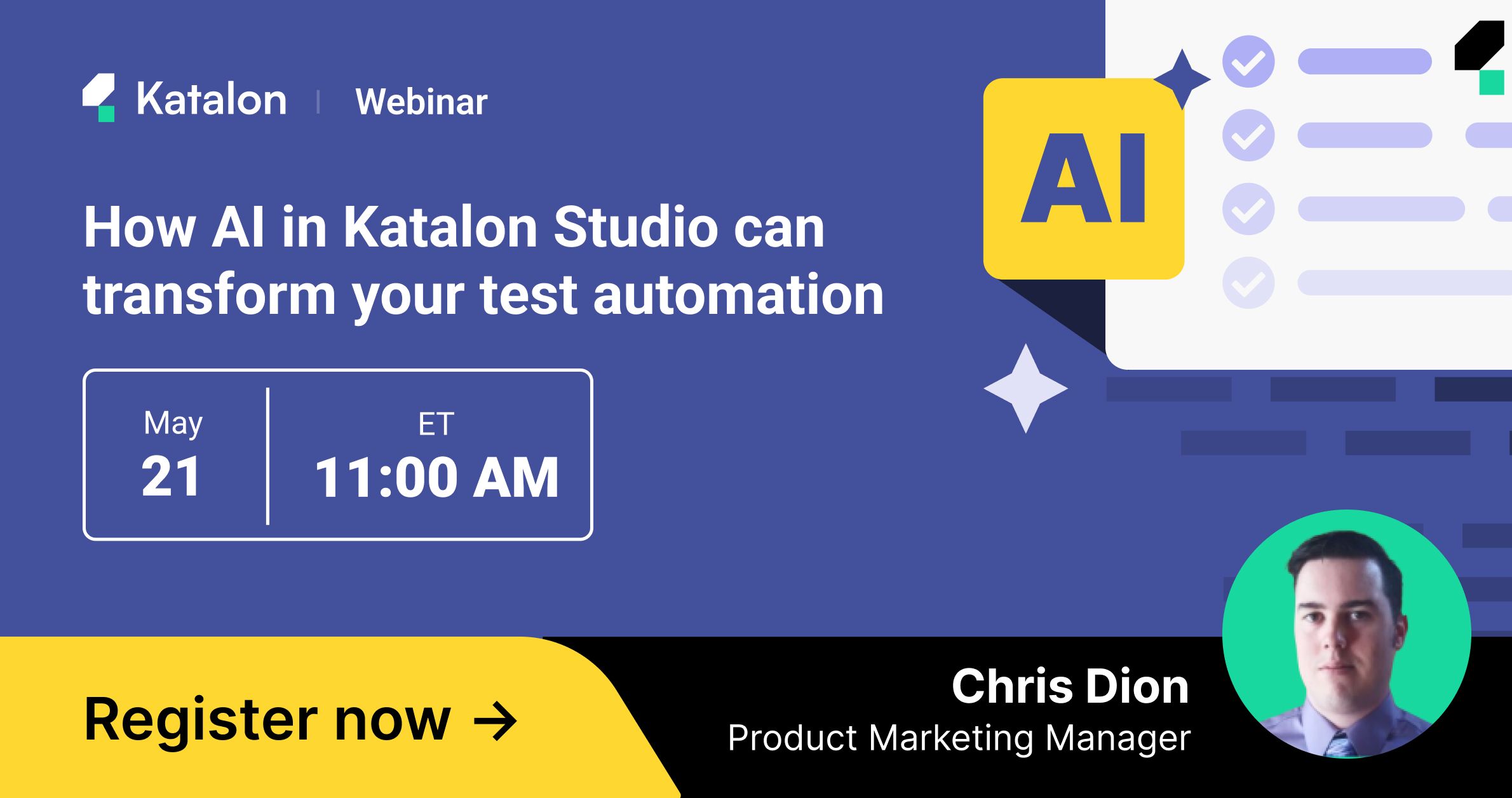 Katalon studio AI testing transformation