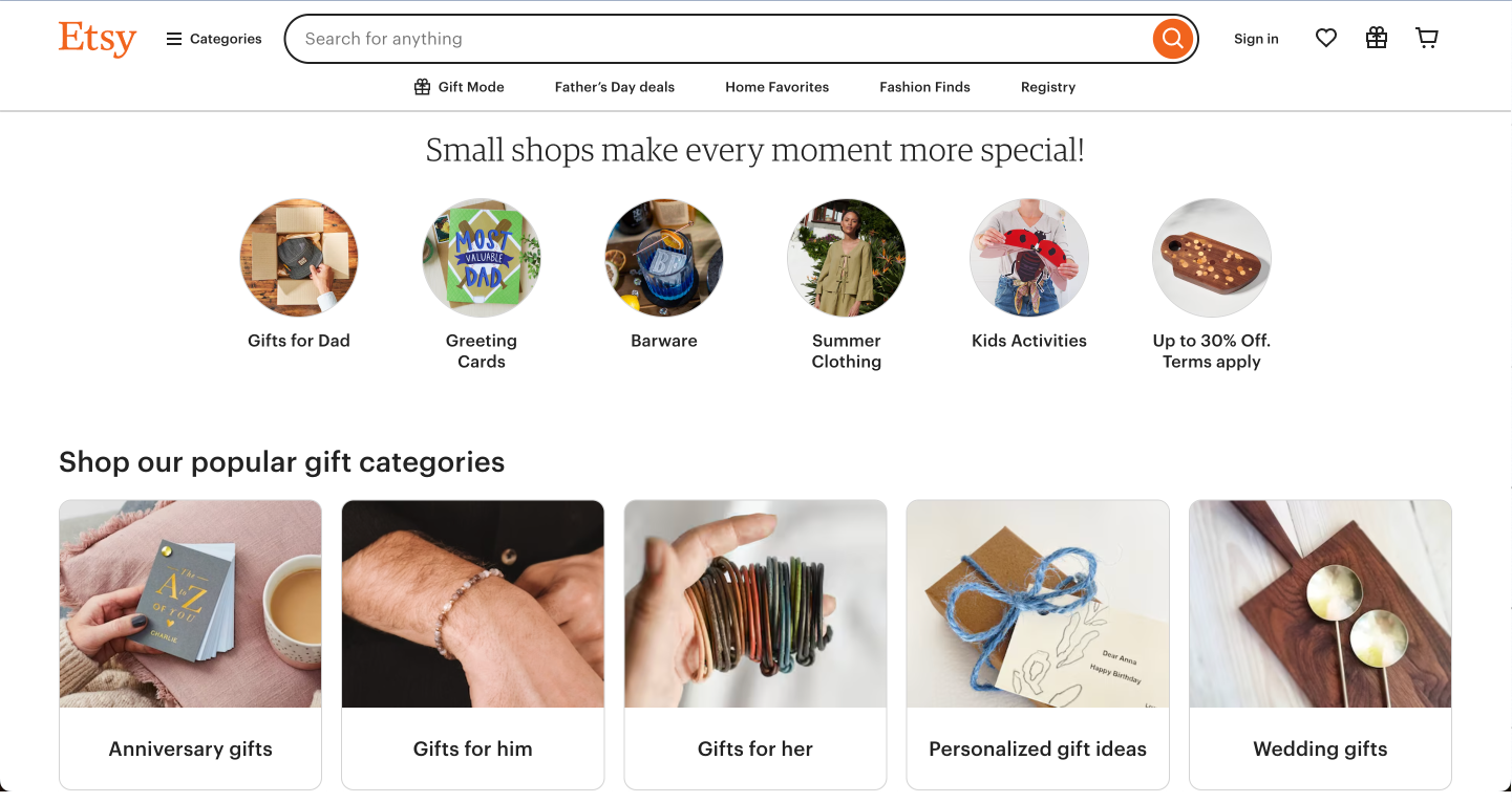 black box testing example on Etsy