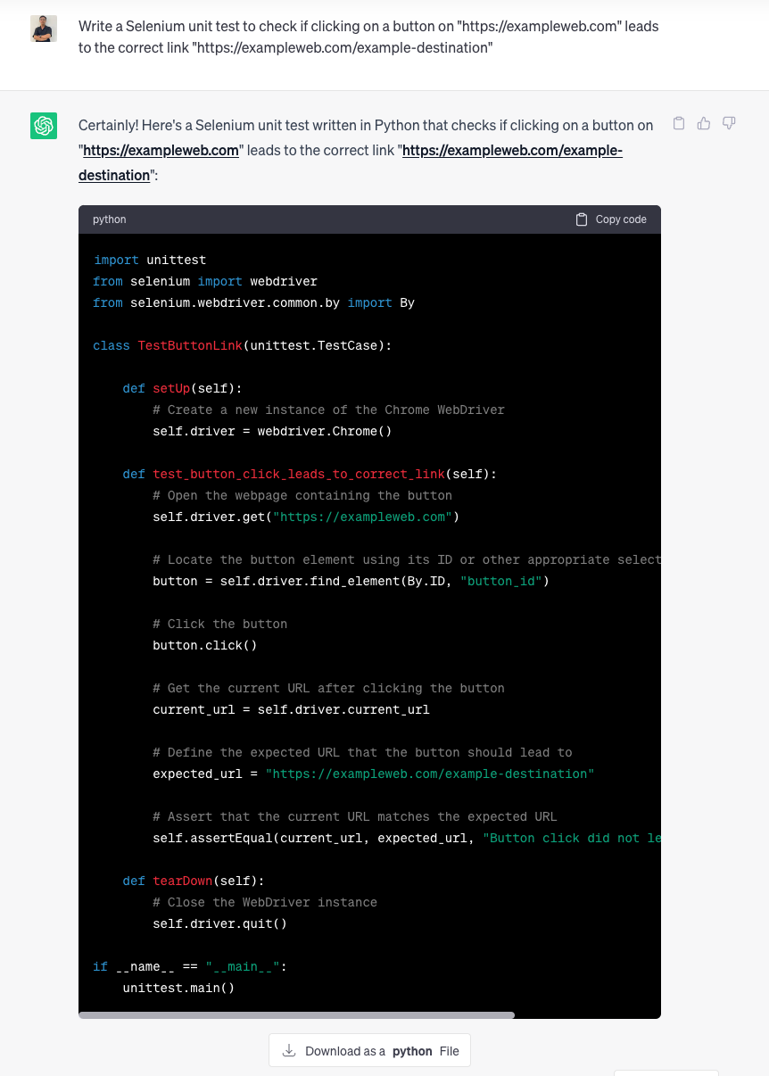 Example of Automated Smart Test Case Generation
