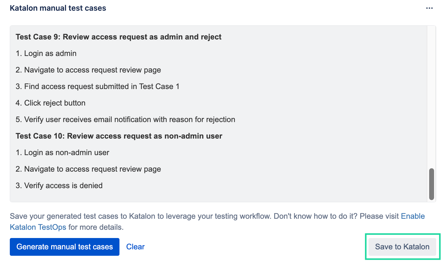 GPT-powered AI generated test cases by Katalon