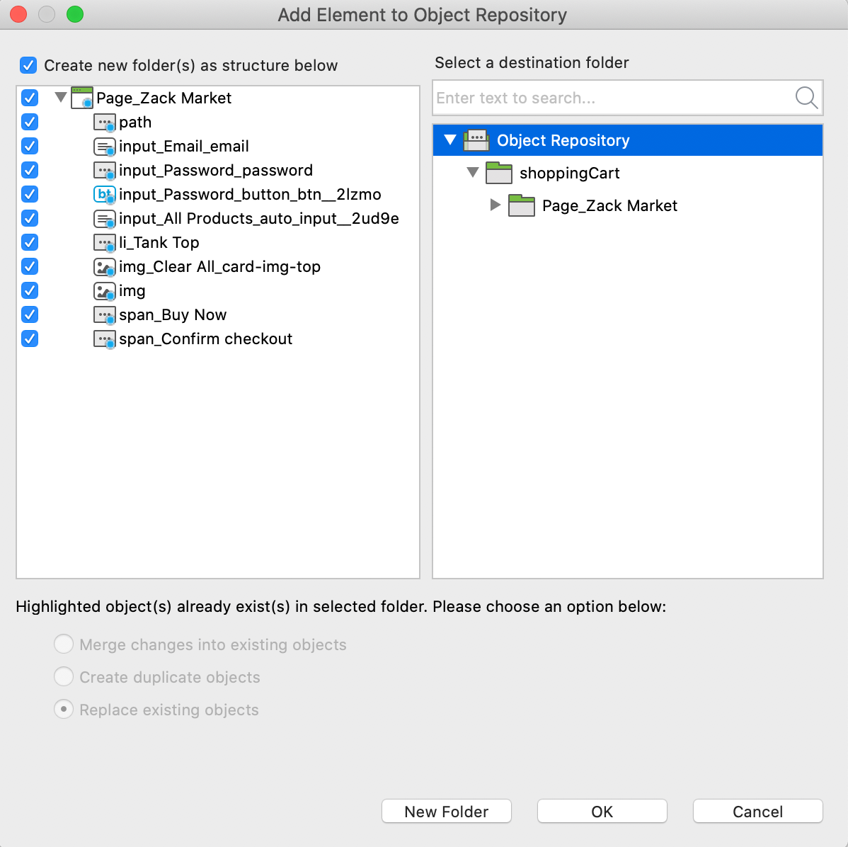Katalon vs Selenium Object Repository 