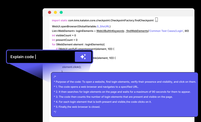 Katalon Studio 9.0.0 Release Explain Code
