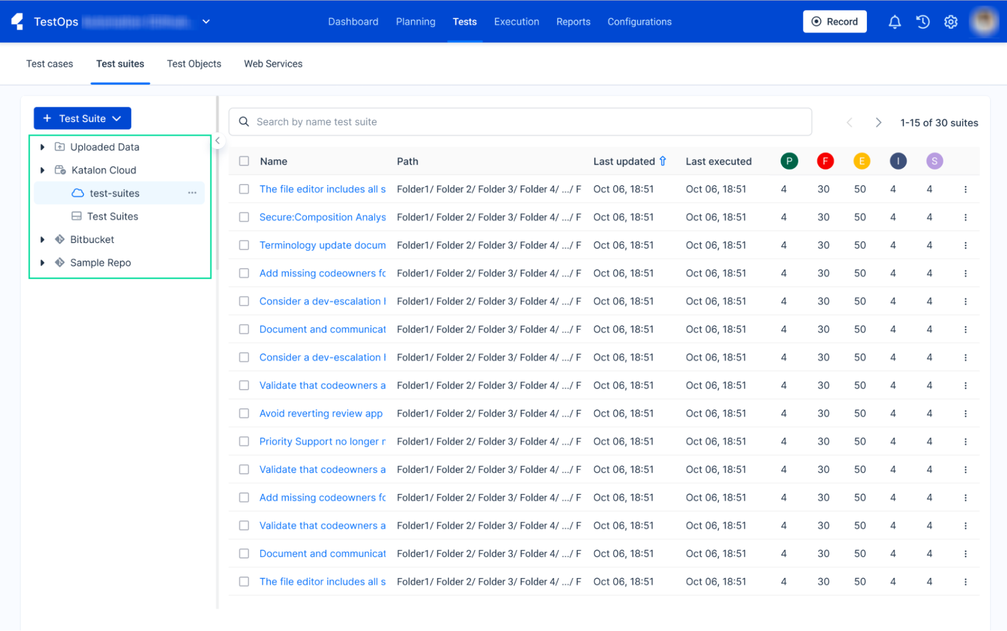 Katalon TestOps for test management