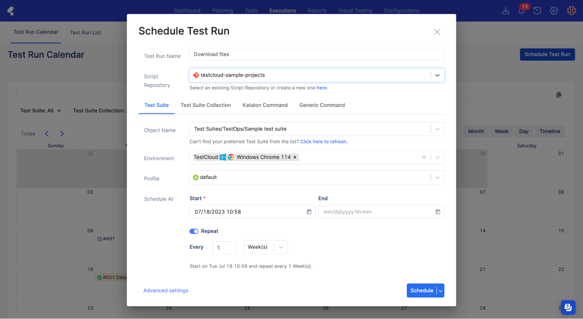 Katalon TestOps for test management and test planning
