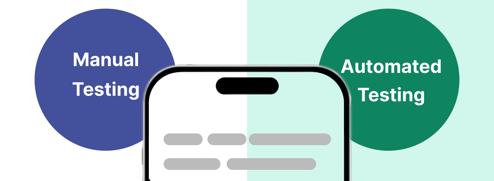 manual mobile testing vs automated mobile testing comparison