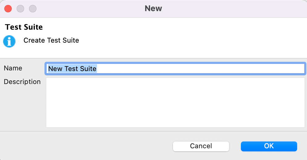 naming a test suite in Katalon Studio