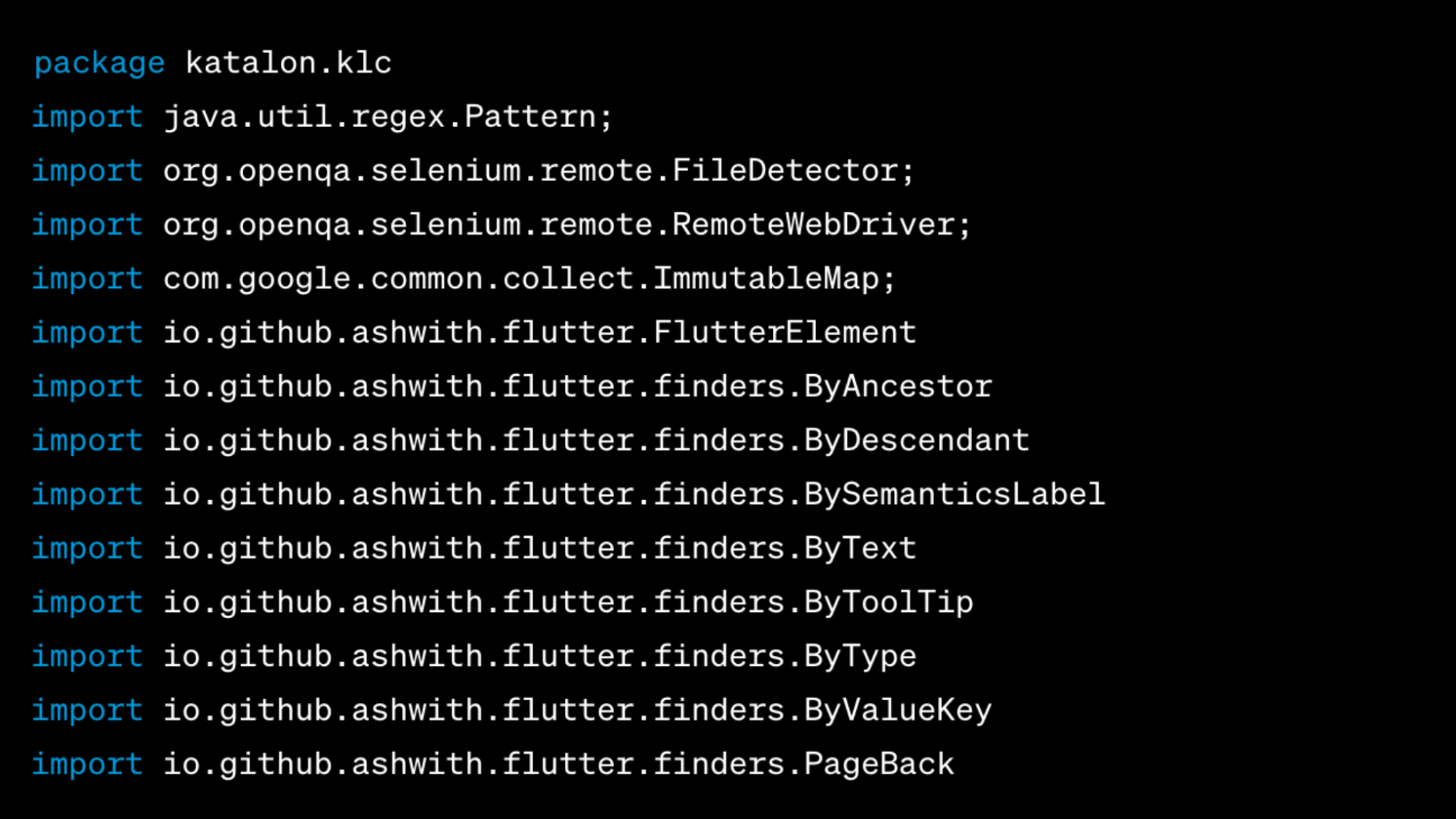 Package Contents Example | Katalon Studio