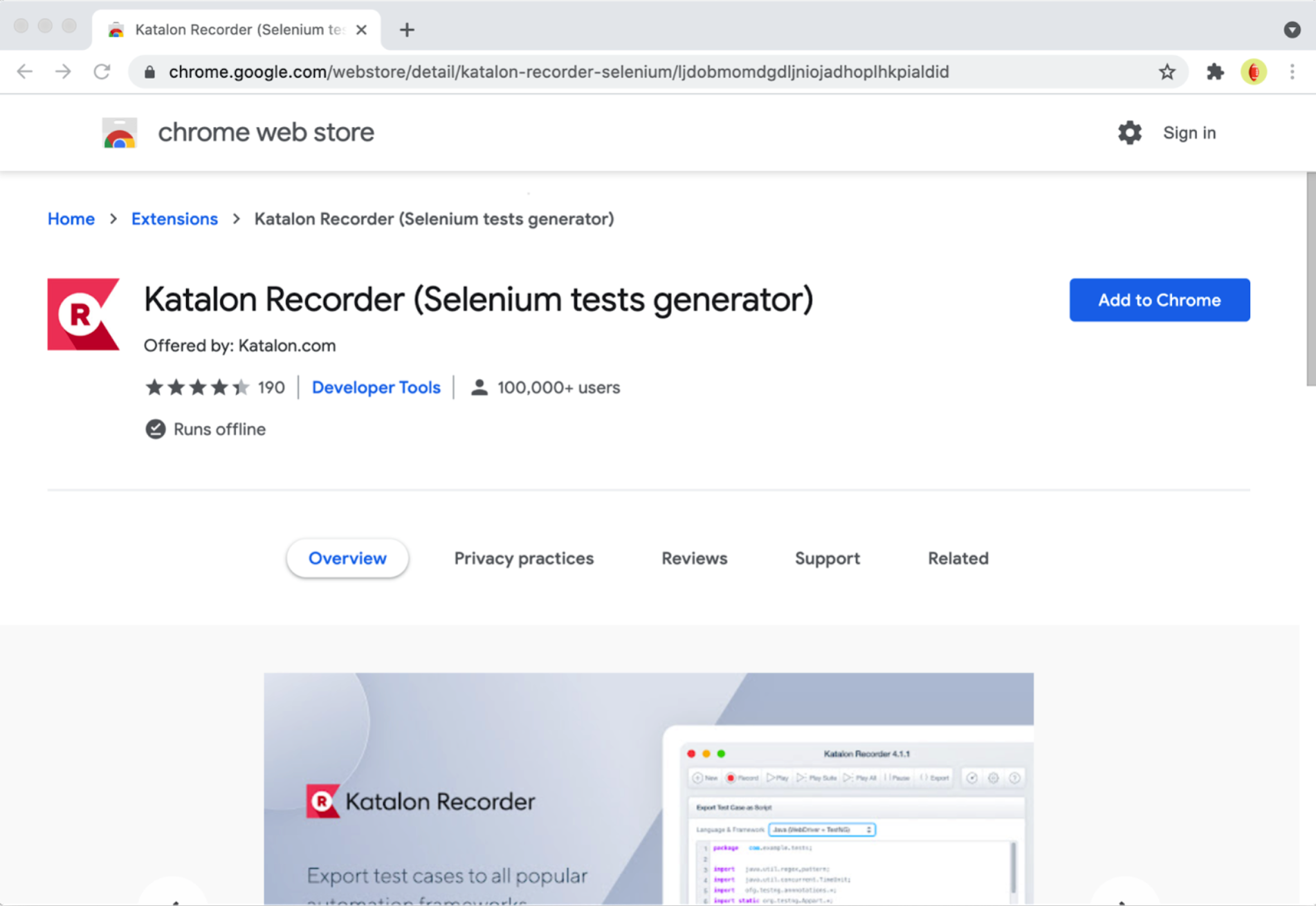 katalon recorder web automation
