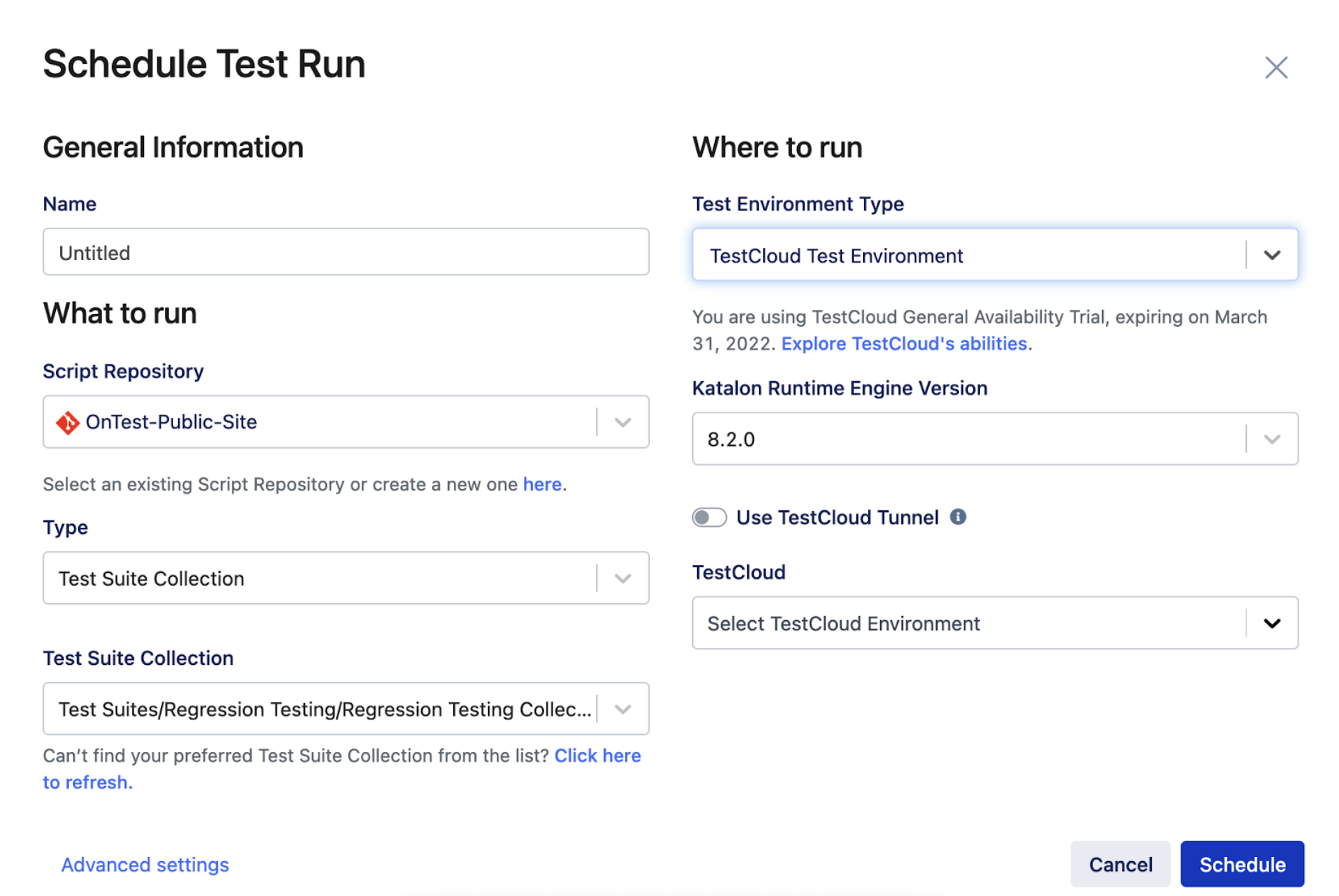 Start Your TestCloud GA Trial from TestOps