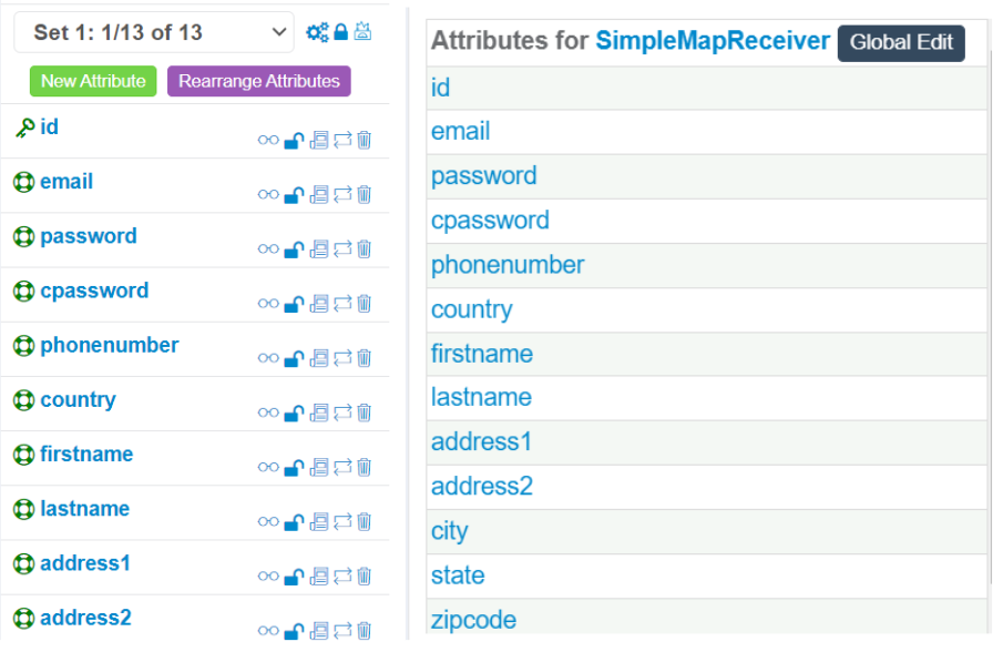 Attributes example in GenRocket