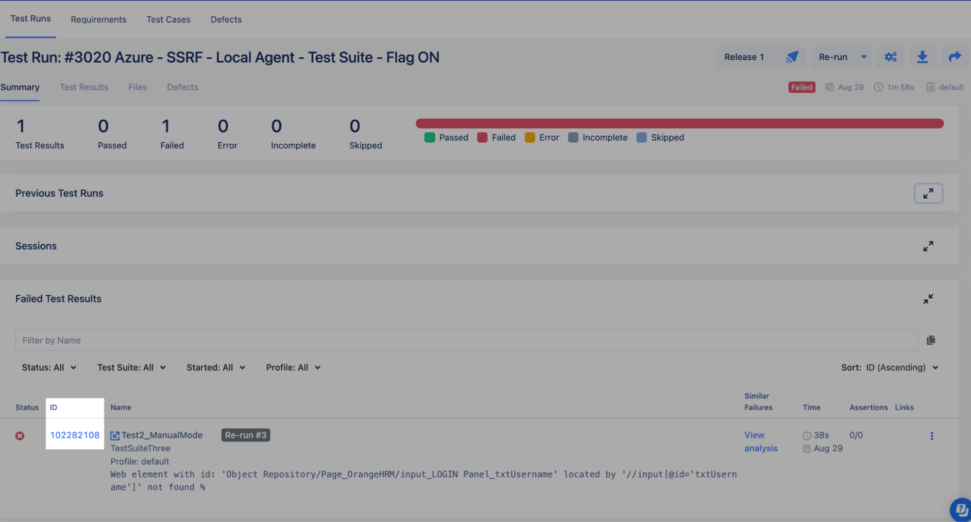 Test Failure Analysis with Katalon
