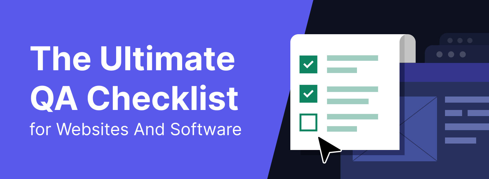 web QA checklist